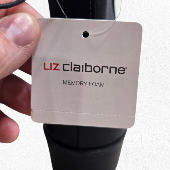 Liz Claiborne LC Barrington Black Suede Pointed Toe Ankle Booties Size 7.5 NIB - Picture 6 of 14